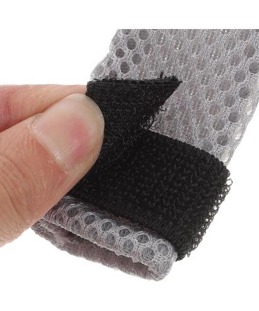 Hemoblo Cat Claw Covers - Scratch Protection & Breakable Mesh Paw Caps for Cats | 4 Pcs Gray (10x9x0.5cm) - Ideal for Grooming & Bathing - Buy Online on GoSupps.com