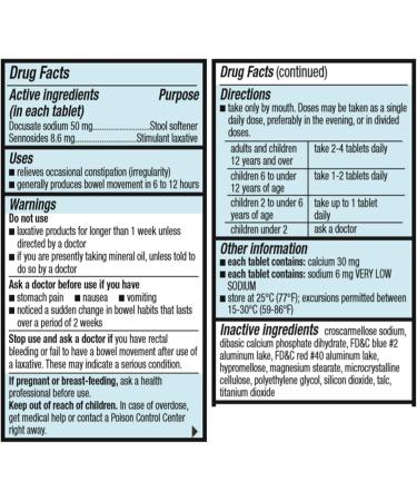 FUSION SHOP STORE Smart choices meaningful life! Laxative for Constipation- Stool Softener Plus Stimulant Tablets 120ct (Pack of 1) - Buy Online on GoSupps.com