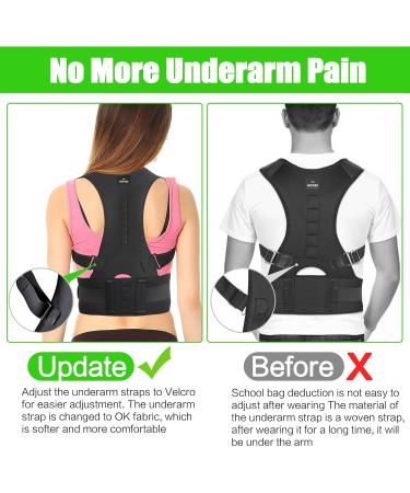 SOMAZ Adjustable Posture Corrector for Men and Women - Comfortable Upper and Lumbar Back Support - XS-Small Size - Pack of 1 - Buy Online on GoSupps.com