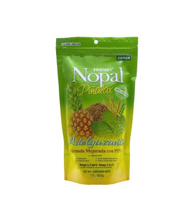 Nopal PINALAX | 100% Natural High Fiber Blend | 1lb / 454g | Naturally Aids in Cleansing The Colon | Improved Digestion and Increased Energy 1 Count (Pack of 1)