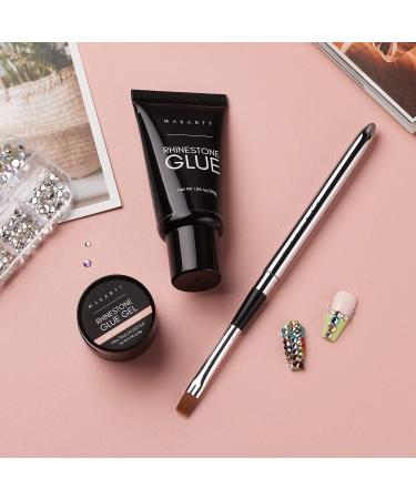 Makartt 2pcs Nail Rhinestone Glue Gel with Brush Pen Set 8ml+30ml Clear Nail Gem Glue Gel Super Strong Adhesive Nail Art Glue Gel for Nail Decorations 3D Stones Charms Flowers Nail Rhinestone Glue Kit - Buy Online on GoSupps.com