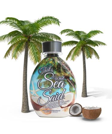 That's What Sea Said Tanning Lotion - UV IndoorOutdoor Accelerator, Coconut & Passion Fruit, No Bronzer - Buy Online on GoSupps.com