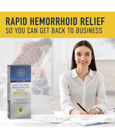 Rapid Relief Hemorrhoid Treatment Cream - Maximum Strength Aloe Vera Formula for Fast Pain Burning Itching & Swelling Relief - Ships Internationally - Buy Online on GoSupps.com