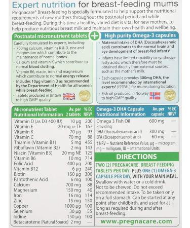  Pregnacare Pregnacare 3690294 New Mum 56's Plateau 56 - Buy Online on GoSupps.com