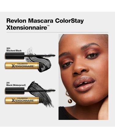 Revlon ColorStay Xtensionnaire Length Mascara 2-in-1 Serum and Mascara Ultra-light fibers for 2x longer lashes Infused with provitamin B5 Non-smudging 211 Black Waterproof - Buy Online on GoSupps.com