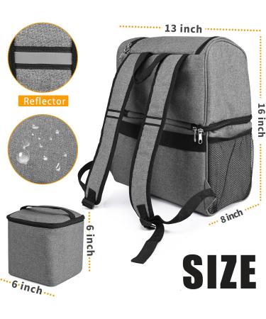 Txinrbaod Dog Travel Bag - Diaper & Food Storage Bag for Dogs - Gray - Buy Online on GoSupps.com