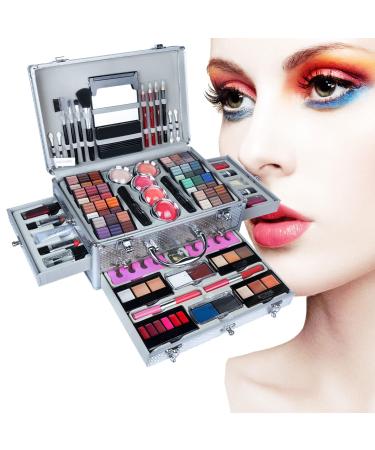 102 Colors Make up set teenagers girls Cosmetic Palette Set include Eyeshadow Palette Lipstick Blush Foundation Concealer Face Powder Mascara Lipgloss Brush for Every Woman(RED) 2#102PCS - Buy Online on GoSupps.com