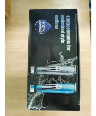 Hair Clippers Mens Professional Cordless Hair Clipper 10-in-1 Electric Hair Trimmer Beard Trimmer and Body Groomer with 7 Attachments/Charging Socket/Waterproof (Blue) - Buy Online on GoSupps.com