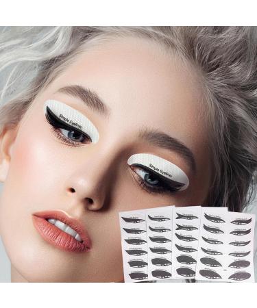 Eyeliner Stencil - Eye Makeup Applicator Stickers | Eyeliner Tool Eyeliner Stickers Eyeshadow Guide Tool Paper Eyeliner Stencils Stickers for Eyes 12pcs - Buy Online on GoSupps.com