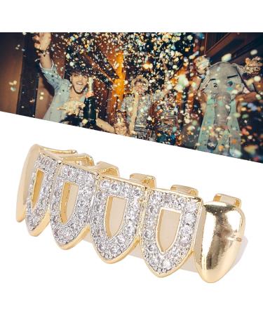 Teeth Brace Safe Hollow Durable Gold-Plated Brass Metal Teeth Brace for Lower Teeth Upper Teeth - Buy Online on GoSupps.com