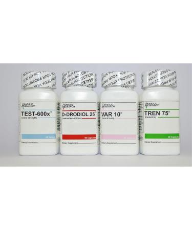 Strength Stack Test Support System - Test-600x D-dodriol 25 VAR 10 Tren 75 | 1 Month Supply - Best for International Shipping - Buy Online on GoSupps.com