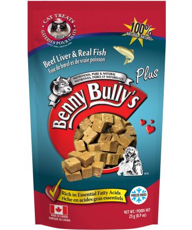 Benny Bullys 776310547152 Plus Whitefish Beef Liver Cat Treats 25g Entry