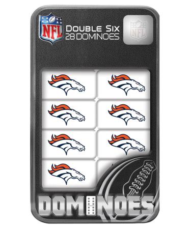 MasterPieces Game Day - NFL- Collector Edition Double Six Dominoes Denver Broncos