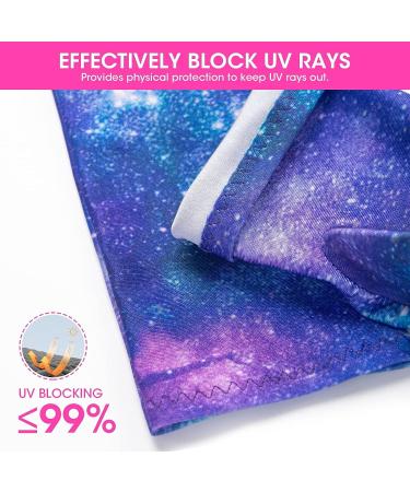 Krofaue UV Shield Fingerless Gloves for Nail Art & Manicures - Starry Sky Design - Buy Online on GoSupps.com