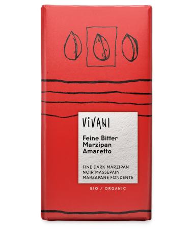 Vivani Dark Chocolate with Amaretto and Marzipan Organic 100g - Pack of 5