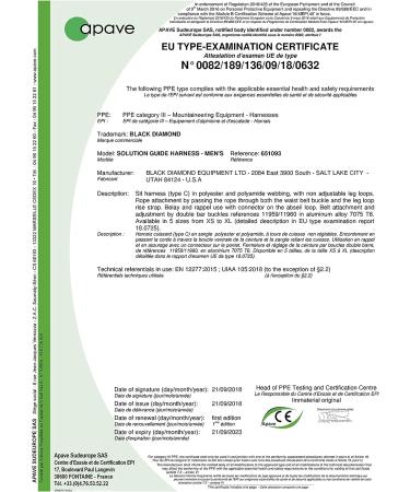 Black Diamond Men's Solution Guide Rock Climbing Harness - Large, Alloy - Buy Online on GoSupps.com