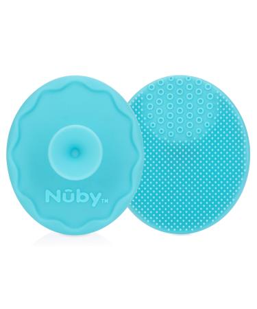 Nuby Scrubbies Silicone Bath Brush with Built-in Handle 2 Count