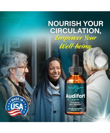 NutraVibe (3 Pack) Audifort Daily Hearing Support Drops with a Clean Liquid Formula for Ear Health Auditory Clarity and Inner Ear Balance | Plant-Based Easy-to-Use Droppers (90 Servings) - Buy Online on GoSupps.com