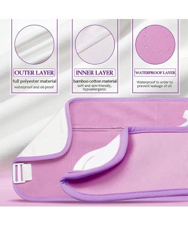 2 Piece Organic Castor Oil Pack Set - Adjustable Reusable & Washable Waist & Neck Packs in Purple | Shop Now for International Shipping - Buy Online on GoSupps.com