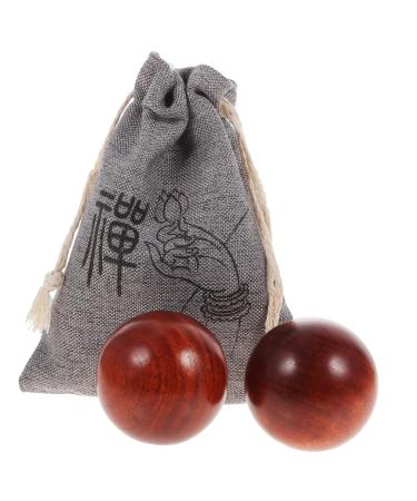 Healvian Woodcraft 1 Set Handball Rosewood Traditional Chinese Medicine Massager
