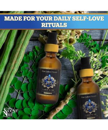 100% Pure Moringa Oil with Blue Lotus & Monoatomic Gold - Scent of the Nile - 1 oz | Premium Skincare - Buy Online on GoSupps.com