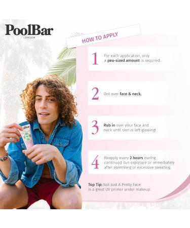 PoolBar Mineral Face Sunscreen Cream for Women and Men Sun Care SPF 50 Hydrating Mineral Vitamin C E and Ceramide Non Scented Water Resistant Sunscreen Blue Light Protection - 50ml - Buy Online on GoSupps.com