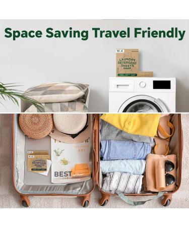 Eco-Friendly Laundry Detergent Sheets - Fresh Scent Powerful Cleaning Hypoallergenic 160 Loads (80 Sheets) - Perfect for Travel & Home - Buy Online on GoSupps.com