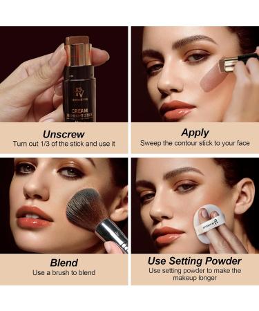 FV Cool Toned Contour Stick Blendable & Long Lasting Cream Contour Stick Highly Pigmented & Smooth Contouring Stick for Face Makeup Waterproof 01 Amber 01 Amber 7.5 g (Pack of 1) - Buy Online on GoSupps.com