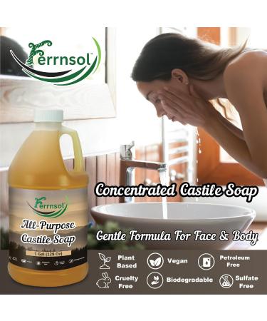 AP Castile Soap Liquid (1 Gallon) Unscented Fragrance-Free Refill Natural All-Purpose Soap for Home Hands and More Gentle Non-Toxic formula 128oz - Made in USA 128 Fl Oz (Pack of 1) - Buy Online on GoSupps.com