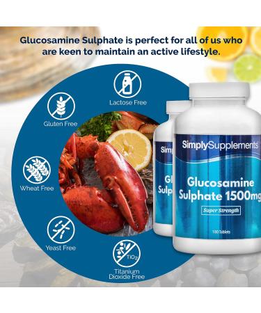 Glucosamine Sulphate 1500mg Tablets | 360 Total Up to 1 Year Supply | Manufactured in The UK - Buy Online on GoSupps.com