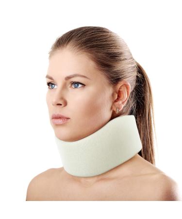 ORTONYX 3.5" Ergonomic Cervical Collar/Neck Support Brace / ACNS03 Light Beige Large Large (Pack of 1) Light Beige