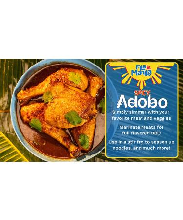 Fila Manila Spicy Filipino Adobo Tamari Soy Sauce 12oz - Vegan, Gluten-Free, Dairy-Free, No MSG, Made in USA | As Seen on TikTok - Buy Online on GoSupps.com