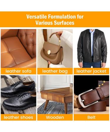 Furniture Salve with Brush | 120ml Multifunctional Leather Care Kit & Wood Conditioner for Home Furniture Cabinets & Antiques - Buy Online on GoSupps.com