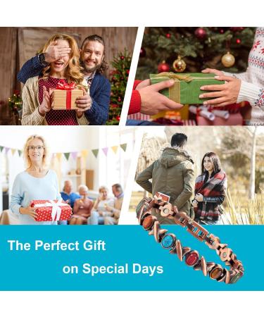 Stylish Copper Ankle Bracelet for Women | Pure Copper Turquoise Magnetic Anklet - Health & Gift - Buy Online on GoSupps.com