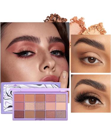 Blendable Eye Shades Makeup - Shimmering Glittering Eyeshadow | Compact Face Makeup for Women for Gathering Dating Traveling Home Working Shopping Frifer 01# - Buy Online on GoSupps.com