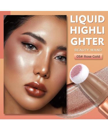 Ofanyia Blush Contour Highlighter Wand - Liquid Face Blush & Highlighter Stick - Cruelty-free Shimmer Beauty Wand - Face Cheekbone Glow - Grey Brown, Peach Blush & Rose Gold Highlighter - Buy Online on GoSupps.com