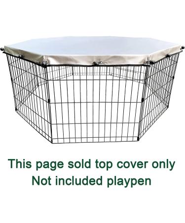 YGCASE Universal Dog Playpen Cover - Sun/Rain Proof Top for Outdoor & Indoor Use - Fits All 24 Wide 8 Panels Pet Exercise Pen - Buy Online on GoSupps.com