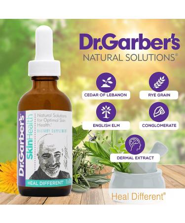Dr. Garber's Skin Health Oral Drops - Gemmotherapy Supplement for Itchy & Dry Skin, Acne, Eczema & Allergy Relief - 60ml - Buy Online on GoSupps.com