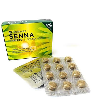 Senna Pods Herbal 20 Laxative Tablet Relieve Constipation in Adults & Children Over 12 Years