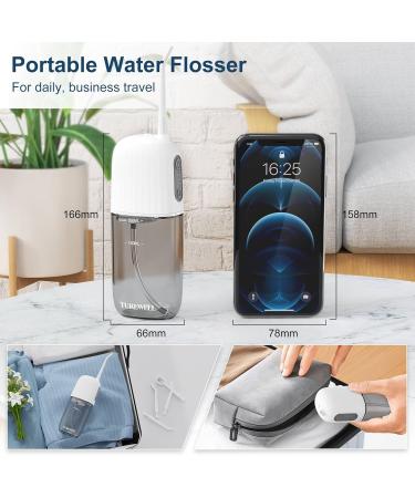 Turewell C200 Wireless Oral Shower - Portable Electric Interdental Cleaner 4 Nozzles & Pulse Modes IPX7 Waterproof Rechargeable for Family & Travel - Buy Online on GoSupps.com