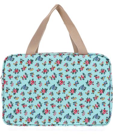 IGNPION Large Waterproof Travel Toiletry Bag - Blue Small Floral - Buy Online on GoSupps.com