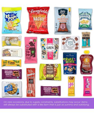 Healthy Vegan Snacks Care Package: Mix of Vegan Cookies  Protein Bars  Chips  Vegan Jerky  Fruit & Nut Snacks  Great Vegan Gift Basket Alternative Premium Vegan Box - Buy Online on GoSupps.com