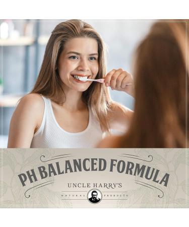 Uncle Harry's Remineralizing Tooth Powder - Natural Enamel Support & Whitening | Sensitive Teeth & Gum Health | Fresh Breath | Peppermint 4oz - Buy Online on GoSupps.com