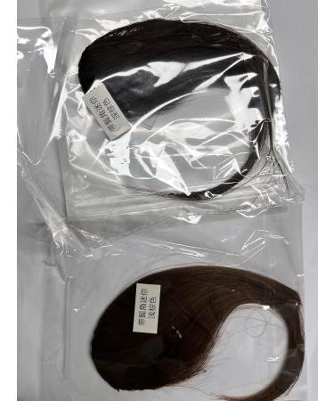 Clip In Bangs & Fringe Real Hair Extensions | Light & Dark Brown - Perfect for Women - Buy Online on GoSupps.com