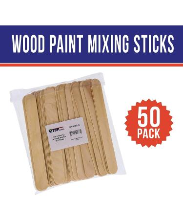 TCP Global Wood Paint Mixing Sticks - 50 Pack for Automotive, Crafts, Airbrush Art - Buy Online on GoSupps.com