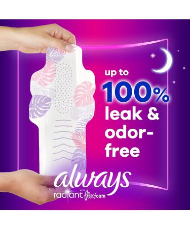 Always Radiant Pads Size 4 Overnight Absorbency Scented 20 Count - Pack of 1 - Buy Online on GoSupps.com
