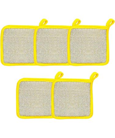 Besreey Multipurpose Dishwashing Rags | Double Layer Dishwashing Rags Sponge Wipes Dish Cloths - Dish Cloth Dish Washing Scrubbers Cleaning Towels for Tableware Furniture - Buy Online on GoSupps.com