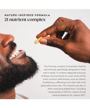 NutriRise Men's Plant-Powered Multivitamin & Mineral Supplement - 60 Count - Buy Online on GoSupps.com
