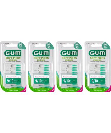 GUM SOFT-PICKS ORIGINAL Interdental Cleaner | Effective Tooth Cleaning & Plaque Removal (M - 6x50) - Shop Internationally - Buy Online on GoSupps.com