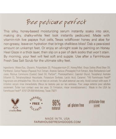 FarmHouse Fresh Honey Heel Glaze - 3 Fl Oz | Moisturizing Foot Treatment - Buy Online on GoSupps.com